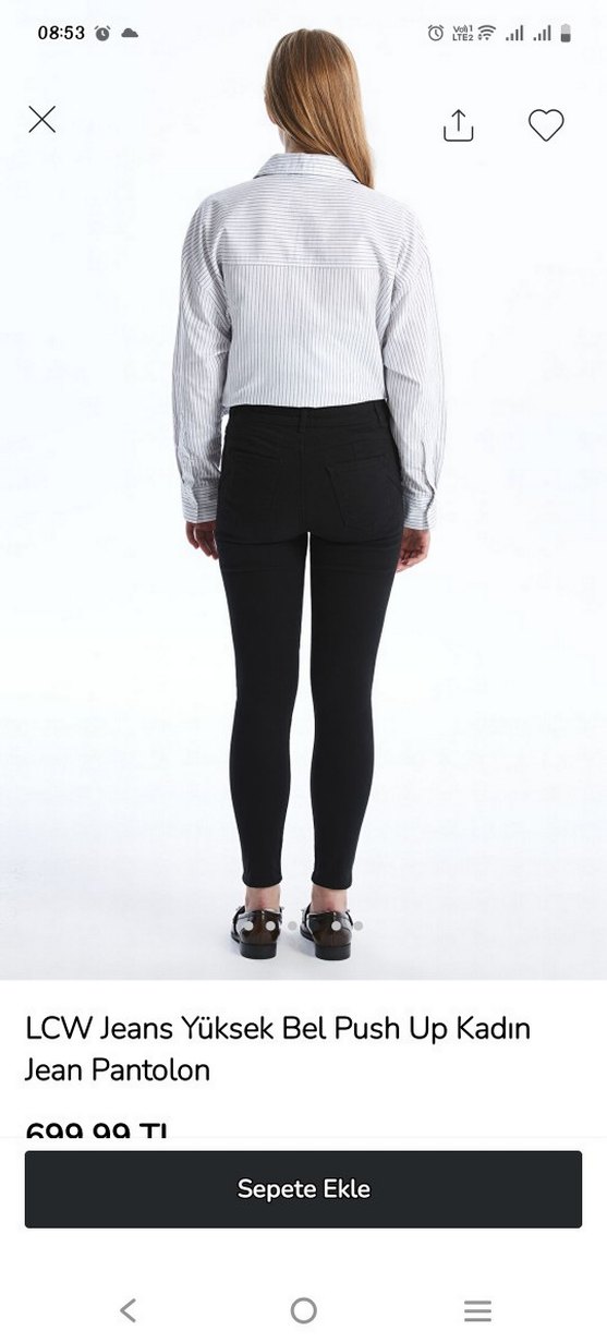 LCW Jeans Yüksek Bel Kadın Jean Pantolon - Görsel 3