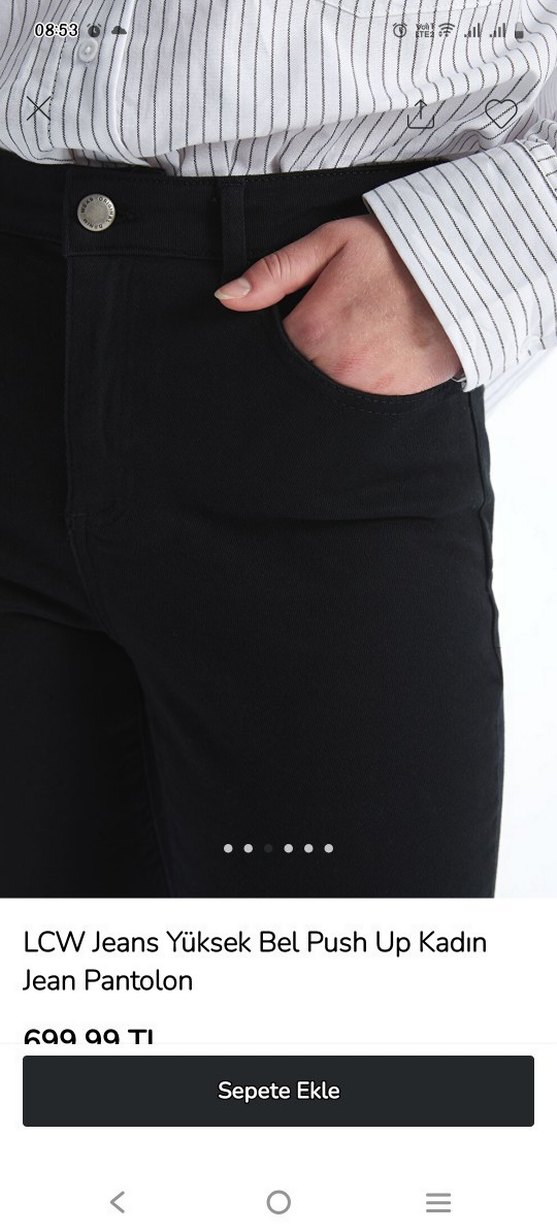 LCW Jeans Yüksek Bel Kadın Jean Pantolon - Görsel 4