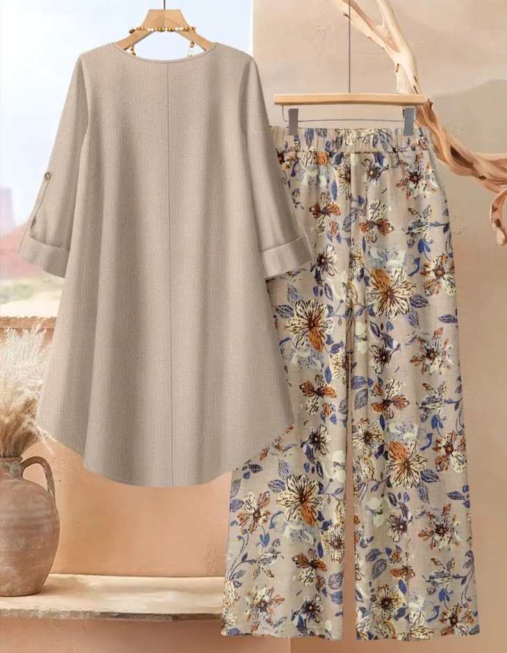 Bohem Tarz Uzun saten Elbise - Görsel 2