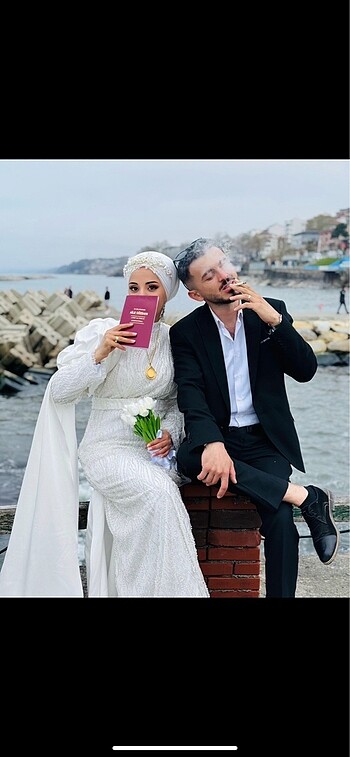 Diğer Beyaz nikah abiye