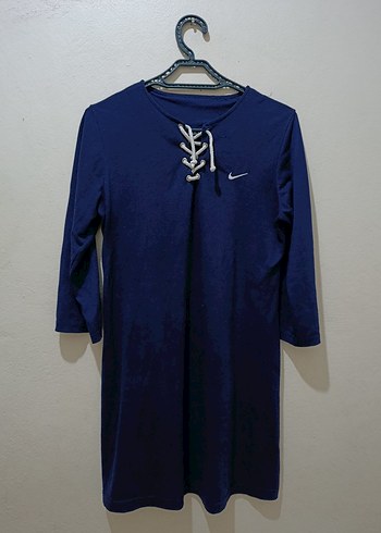 Nike Lacivert V Yakali Kadin Triko Tunik