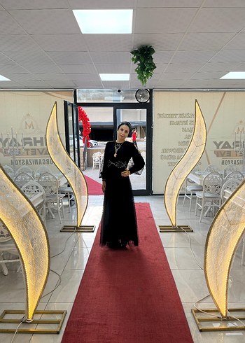 Abiye Uzun Siyah Gotik Abiye Elbise