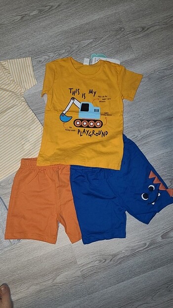 LC Waikiki 3-4 yaş tshirt şort takım