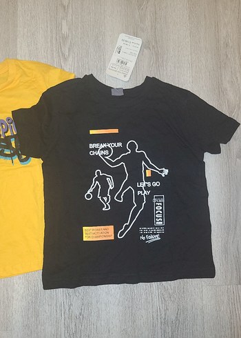 LC Waikiki 5-6 Yaş Erkek Renkli Baskılı Kısa Kollu Tişörtler ve Gri Şort