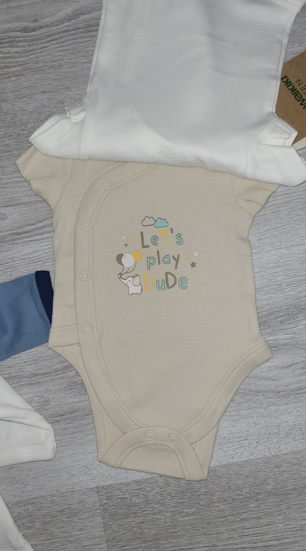 Uzun Kollu Pamuklu  Bebek Body Zıbın grup - Görsel 4