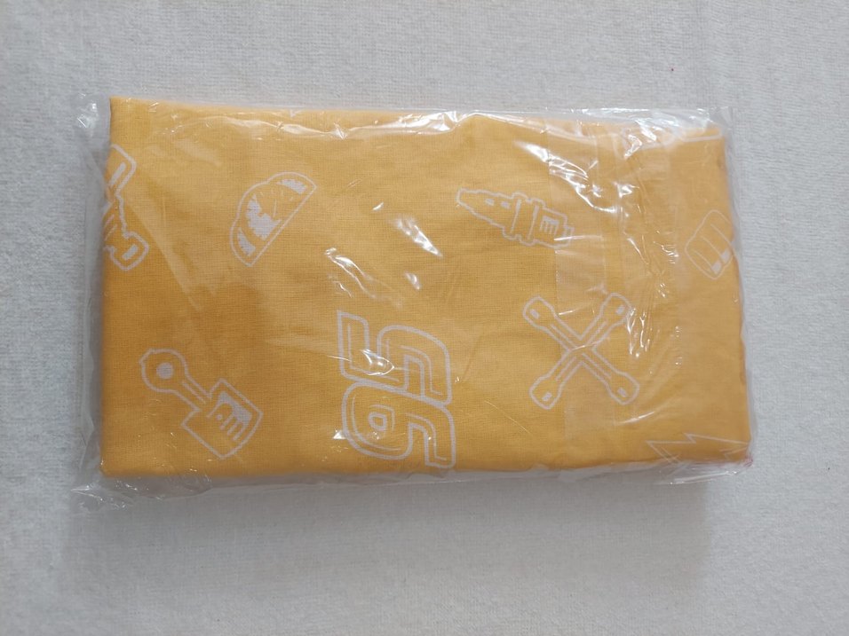 Sarı Baskılı 50x70 Pamuklu Yastık Kılıfı 2'li - Görsel 2