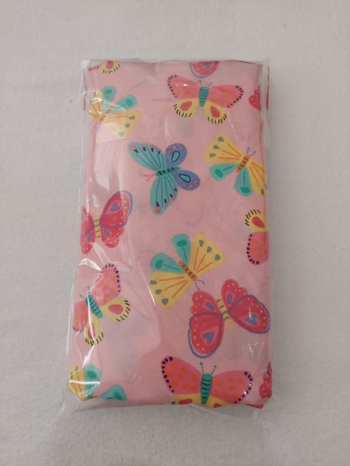 Pembe Kelebek Desenli 2'li Pamuk Yastık Kılıfı 50x70 - Görsel 2