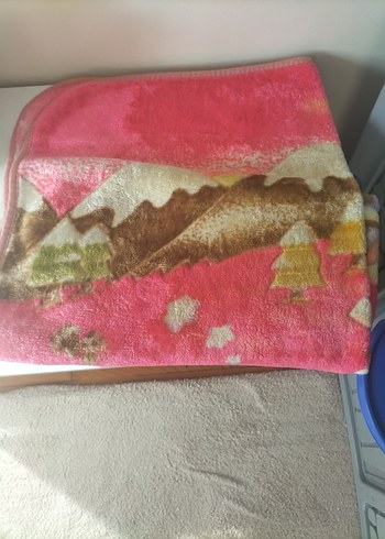 Renkli Baskılı Çocuk Battaniyesi - Görsel 2