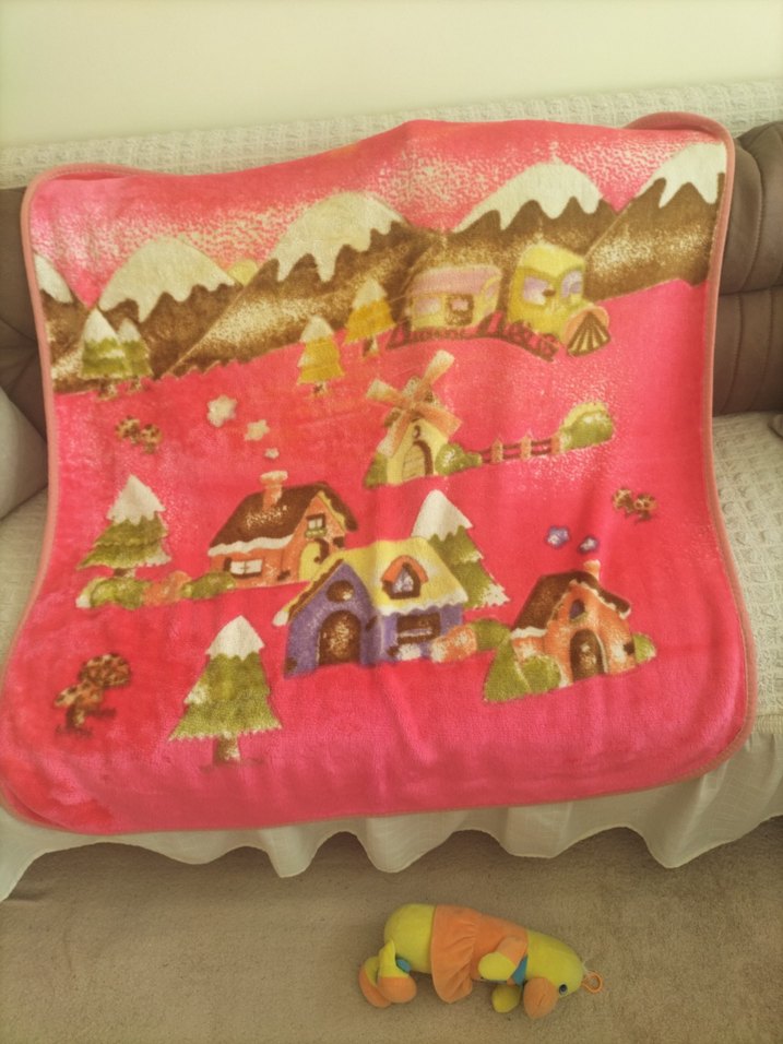 Renkli Baskılı Çocuk Battaniyesi - Görsel 3