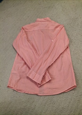 Pembe Uzun Kollu Düğmeli kız çocuk Gömlek - Görsel 5