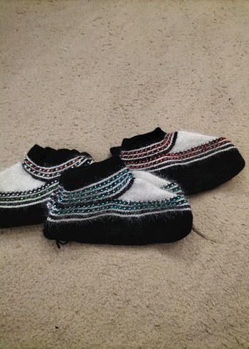 El Örgüsü bayan patik renkli Rahat - Görsel 2