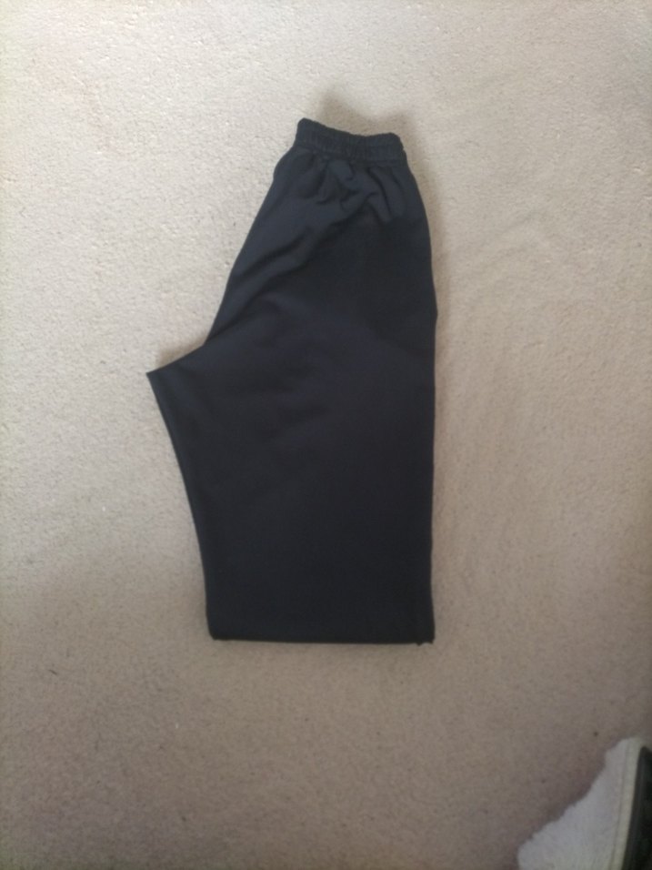 Erkek Siyah Bol Kesim Fermuarlı Eşofman Altı - Görsel 3