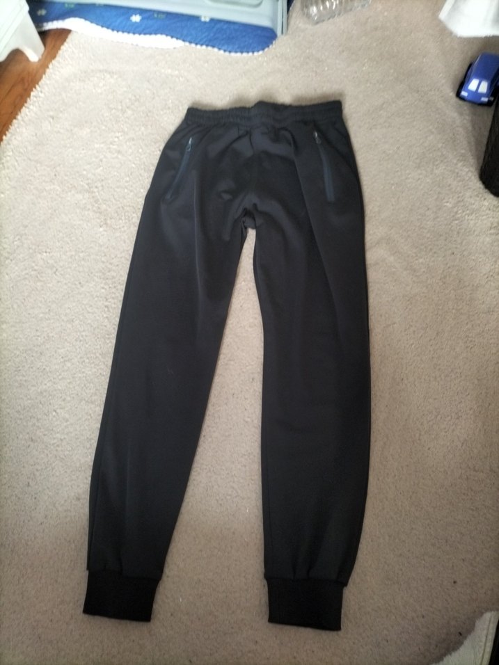 Erkek Siyah Bol Kesim Fermuarlı Eşofman Altı - Görsel 2