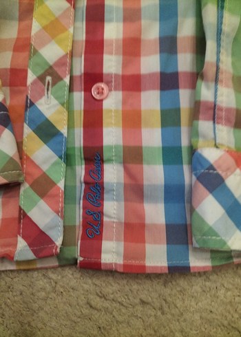 Çok Renkli Uzun Kollu Düğmeli kız çocuk Gömlek - Görsel 2