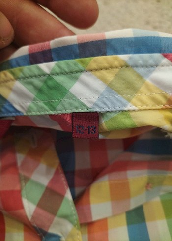 Çok Renkli Uzun Kollu Düğmeli kız çocuk Gömlek - Görsel 6