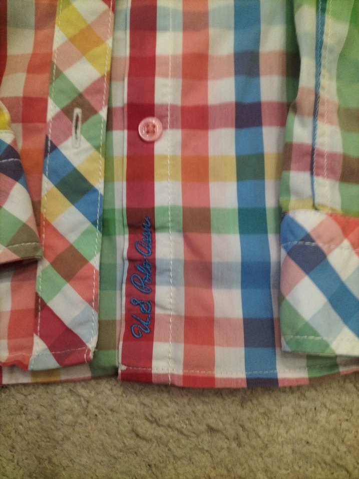 Çok Renkli Uzun Kollu Düğmeli kız çocuk Gömlek - Görsel 2