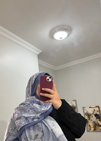 Aker Şeffaf Mavi Kadın soft pamuk Şal
