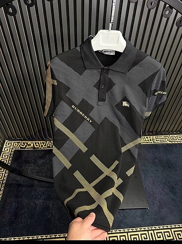 Burberry siyah Polo yaka