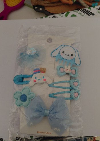 Diğer Mavi Pastel Çocuk Saç Tokaları ve Kurdeleler