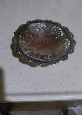 antika şekerlik gümüş tabak - Görsel 4