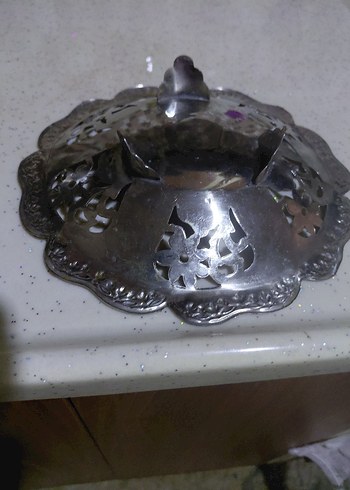 antika şekerlik gümüş tabak - Görsel 6