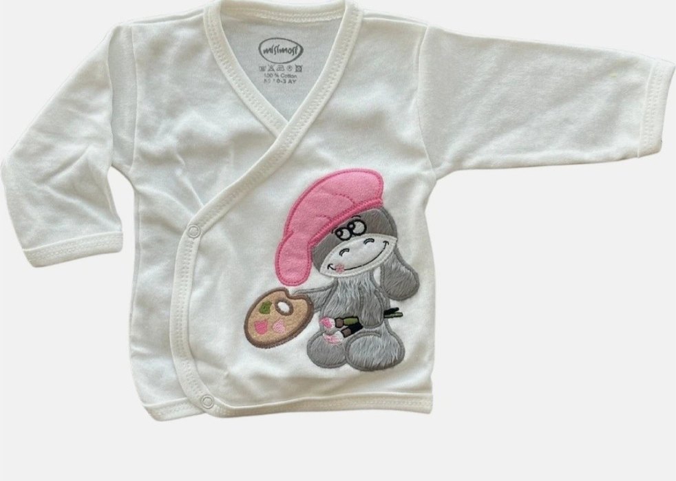 Gri Baskılı bebek hastahane çikisi - Görsel 2