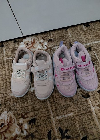 Kız Çocukları için Pembe Cırt Cırtlı Spor Ayakkabı - Görsel 5