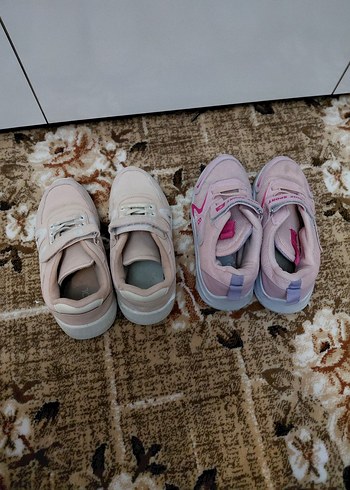 Kız Çocukları için Pembe Cırt Cırtlı Spor Ayakkabı - Görsel 6