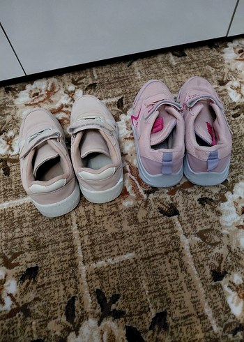 Kız Çocukları için Pembe Cırt Cırtlı Spor Ayakkabı - Görsel 4