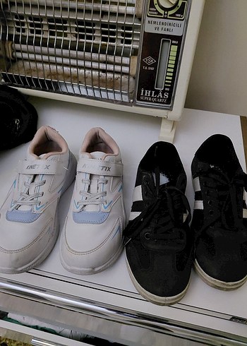 Beyaz Cırt Cırtlı Kadın Spor Ayakkabı - Görsel 4