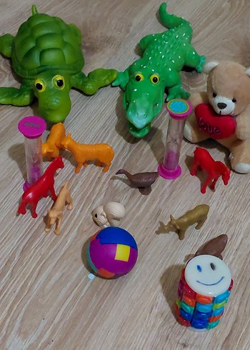 Renkli Hayvan Figürleri ve Oyuncak Seti - Görsel 2