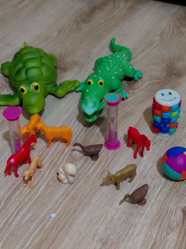 Renkli Hayvan Figürleri ve Oyuncak Seti - Görsel 4