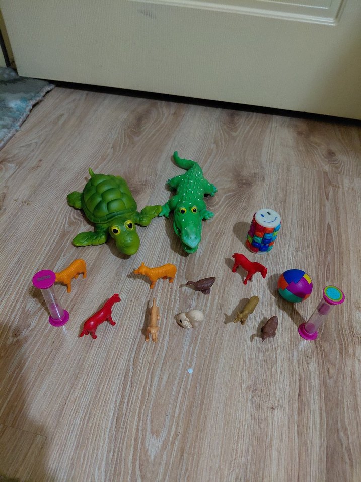 Renkli Hayvan Figürleri ve Oyuncak Seti - Görsel 5