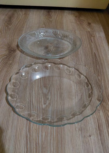 Şeffaf Desensiz Cam Tabaklar - Görsel 2