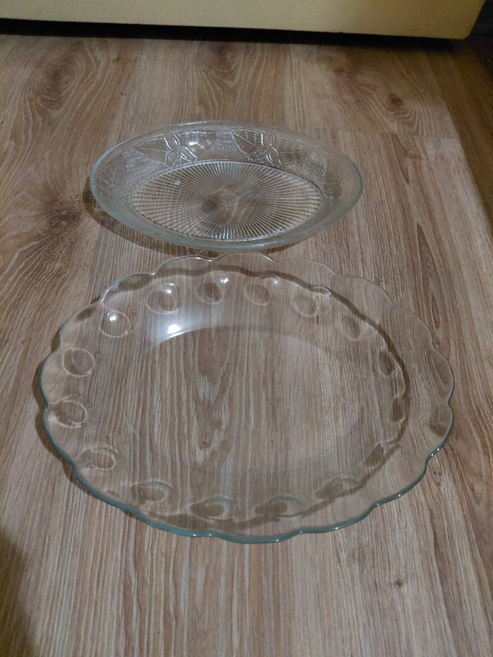 Şeffaf Desensiz Cam Tabaklar - Görsel 2