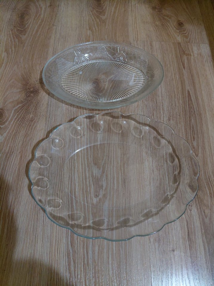 Şeffaf Desensiz Cam Tabaklar - Görsel 3