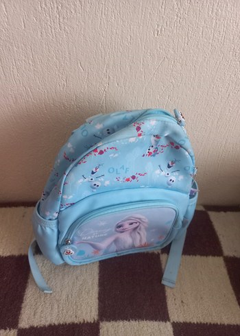 Pastel Mavi Elsa ve Olaf Okul Çantası