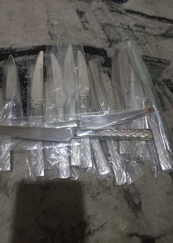 Diğer Gri Paslanmaz Çelik 12 Parça Bıçak Seti