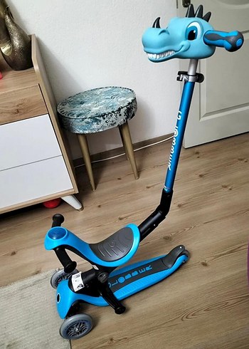 Diğer Mavi Çocuk Scooter'ı Dinozor Başlıklı globber