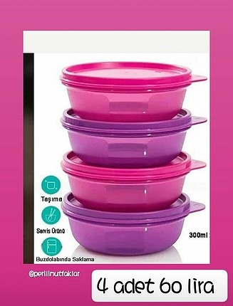 Tupperware şeker kaplar