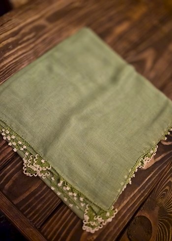 iğne oyalı tülbent - Görsel 4