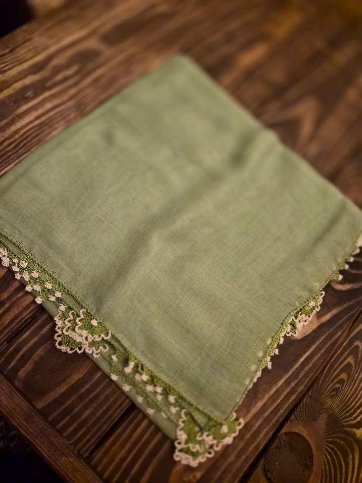 iğne oyalı tülbent - Görsel 4