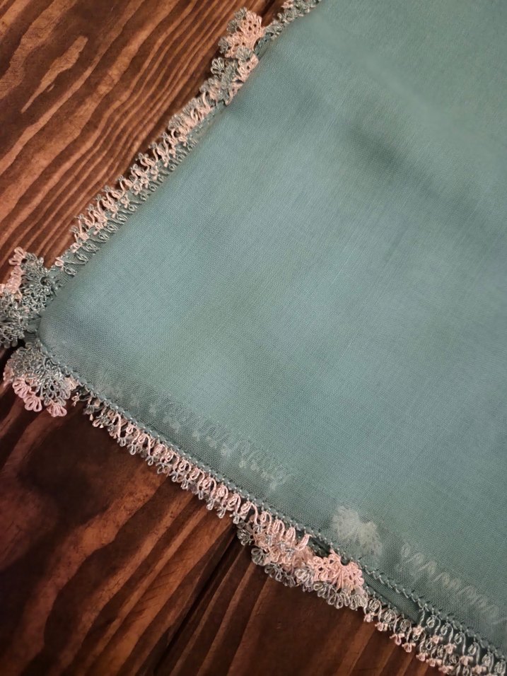 iğne oyalı tülbent - Görsel 4