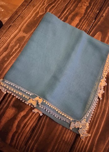 iğne oyalı tülbent - Görsel 3