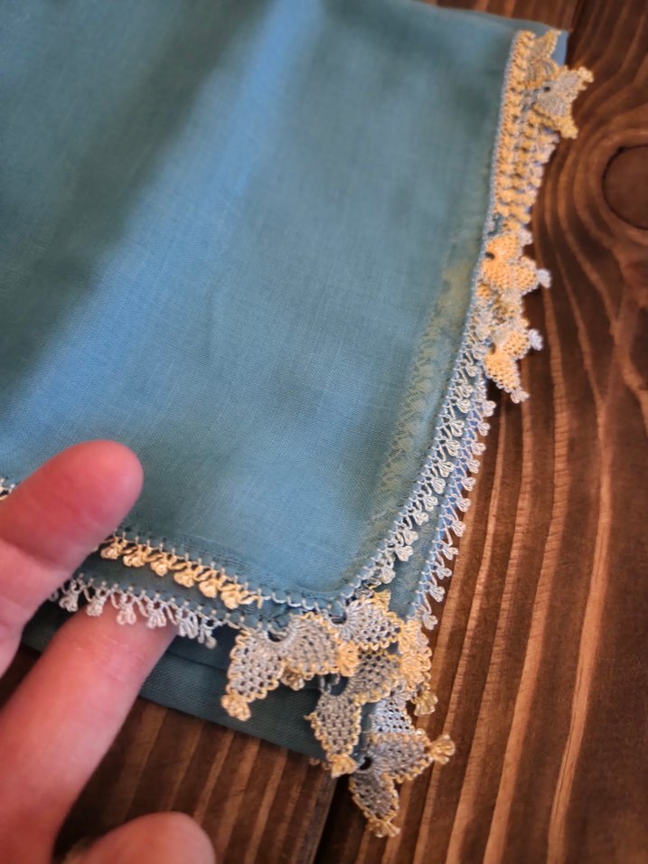 iğne oyalı tülbent - Görsel 2