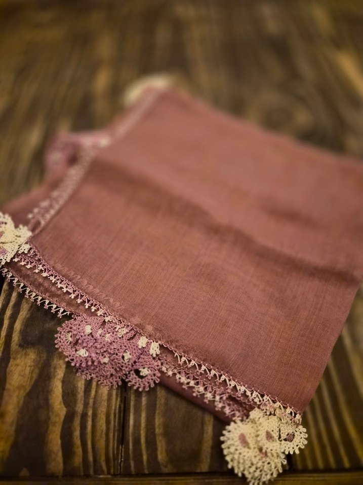 iğne oyalı tülbent - Görsel 2