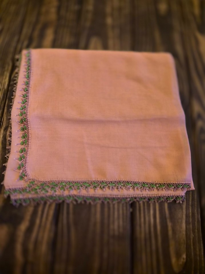 iğne oyalı tülbent - Görsel 2