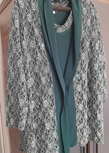 Zümrüt Yeşili Buyuk Beden İkili Takım - Görsel 5