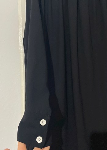 Siyah, Salaş Kesim, Uzun Elbise - Görsel 2