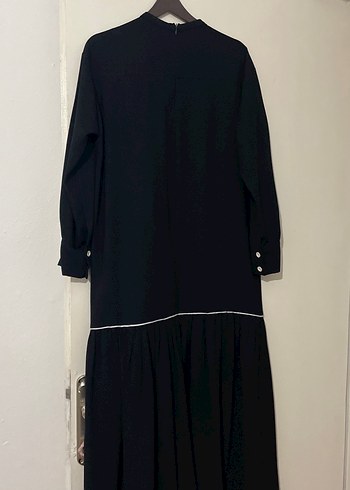 Siyah, Salaş Kesim, Uzun Elbise - Görsel 4